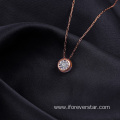 18k diamond pendant for women jewelry